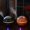 Light Shadow Wood Grain Aromatherapy Machine Atmosphere Night Light Star Projector Humidifier