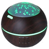 Light Shadow Wood Grain Aromatherapy Machine Atmosphere Night Light Star Projector Humidifier