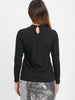 Criss Cross Keyhole Back Long Sleeve Knitwear