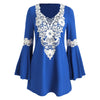 Crochet Front Flare Sleeve Short Dress