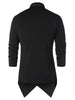 Asymmetric Button Up Solid Shirt