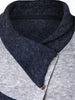 Asymmetric Panel Shawl Collar Sweater