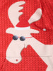 Drawstring Christmas Reindeer Print Pullover Hoodie