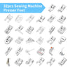 32pcs Domestic Sewing Machine Presser Feet