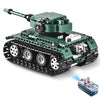 CaDA C51018 DIY Puzzle Strong Power Remote Control Crawler Tank Toy for Children
