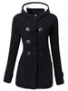 Hooded Plus Size Duffle Coat
