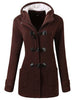 Hooded Plus Size Duffle Coat