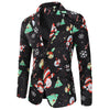 Christmas Snowmen Candy Printed Casual Blazer