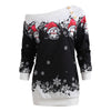 One Shoulder Button Printed Sweatshirt