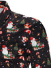 Casual Snowmen Elk Print Christmas Shirt