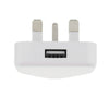 UK Mains Wall 3 Pin Plug Adaptor Charger with 3 USB Ports for Phones Tablets CE