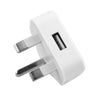 UK Mains Wall 3 Pin Plug Adaptor Charger with 3 USB Ports for Phones Tablets CE