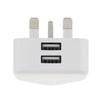 UK Mains Wall 3 Pin Plug Adaptor Charger with 3 USB Ports for Phones Tablets CE