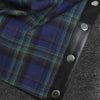 Round Neck Sweatshirt with Tartan Neck Gaiter