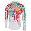 Long Sleeve Colorful Paint Splatter Shirt