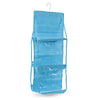 House 6 Pockets Perspective Dust-proof Hanging Wardrobe Multi-Layer Storage Bag