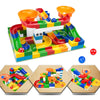 Construction Marble Race Run Maze Balls Track Building Blocks Educational Bricks Toy 52pcs