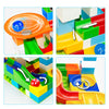 Construction Marble Race Run Maze Balls Track Building Blocks Educational Bricks Toy 52pcs