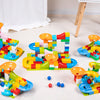 Construction Marble Race Run Maze Balls Track Building Blocks Educational Bricks Toy 52pcs