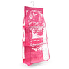 House 6 Pockets Perspective Dust-proof Hanging Wardrobe Multi-Layer Storage Bag