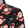 Snowflakes Santa Claus Print Christmas Shirt