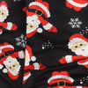 Snowflakes Santa Claus Print Christmas Shirt