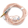 KZ Copper and Silver Hybrid Plating Upgrade Line Earphone Cable for KZ ZST ZS10 / ES3 / ES4 / AS10 / BA10 / ZS6 / ZS5 / ZS4 Earbuds