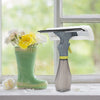Handheld Double Sided Glass Cleaning Scraper with Water Spray Device