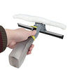 Handheld Double Sided Glass Cleaning Scraper with Water Spray Device