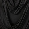 Asymmetric Pile Heap Collar Solid T-shirt