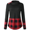 Turtleneck Long Sleeve Tartan Knitwear