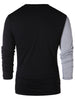 Star Pattern Contrast Color T-shirt