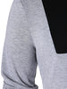 Star Pattern Contrast Color T-shirt