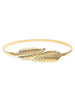 Vintage Carving Leaf Alloy Skinny Belt