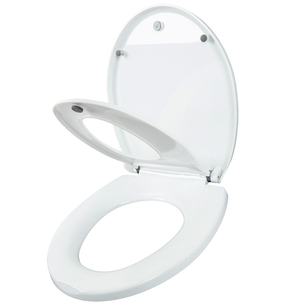 Round Adult Toilet Seat with Child Potty Training Cover