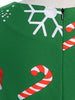Vintage Christmas Printed High Waist Dress