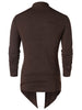 Faux Twinset Collarless Panel T-shirt