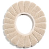 Pumpkin Pattern O-shaped Toilet Seat Thickening Plush Cover Winter Warm Universal