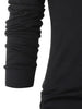 Drawstring Solid Long Sleeve Hoodie