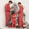 Family Christmas Elk Hooded Jumpsuit Pajama