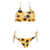 Animal Print Bikini Padded Swimsuit Set for Women Girls