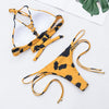 Animal Print Bikini Padded Swimsuit Set for Women Girls