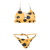 Animal Print Bikini Padded Swimsuit Set for Women Girls