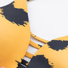 Animal Print Bikini Padded Swimsuit Set for Women Girls