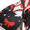 Christmas Snowman Print Asymmetrical T-shirt