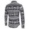 Christmas Deer Print Button Up Shirt