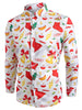 Christmas Elements Print Long Sleeve Shirt