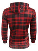 Plaid Christmas Deer Printed Casual Hoodie