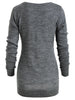 Pullover Sweater with Striped Scarf