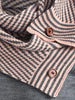 Pullover Sweater with Striped Scarf